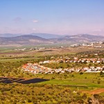 Поселение Ошаая, нижняя Галилея, вид с крепости крестоносцев в Ципори