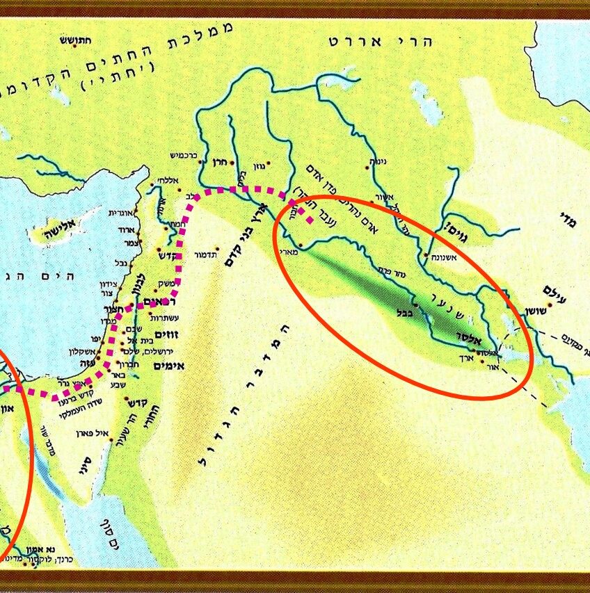 Израиль на карте древнего мира