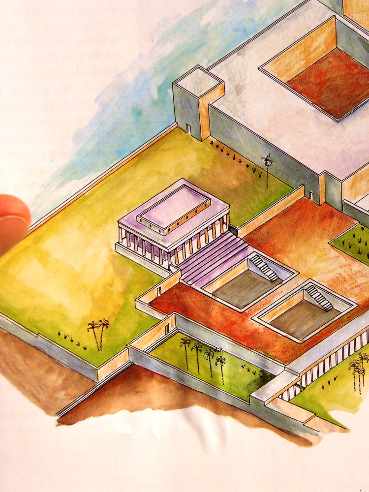 Из книги Эhуда Нецера об археологических раскопках во дворцах Йерихо