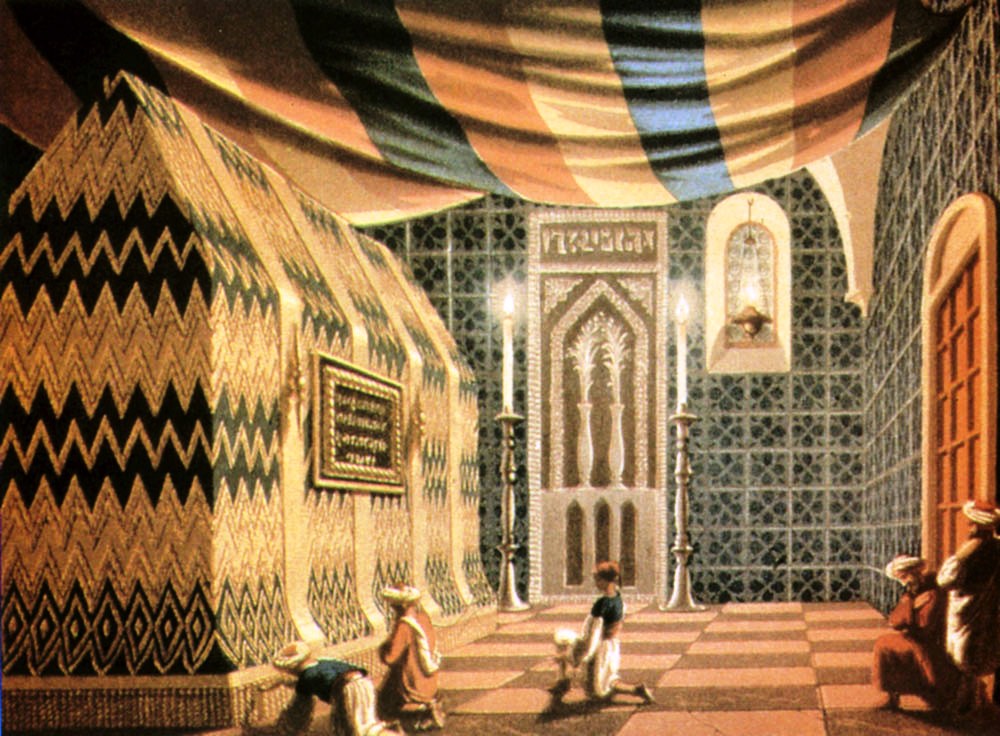 Внутри могилы царя Давида - рисунок 19 века