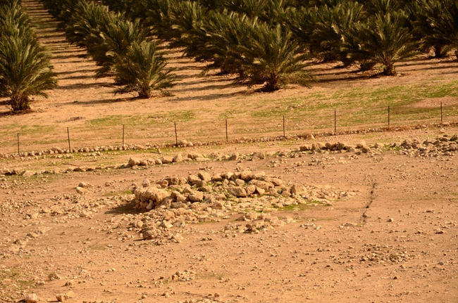 Круглый жертвенник в северной части комплекса Аргаман в Иорданской долине