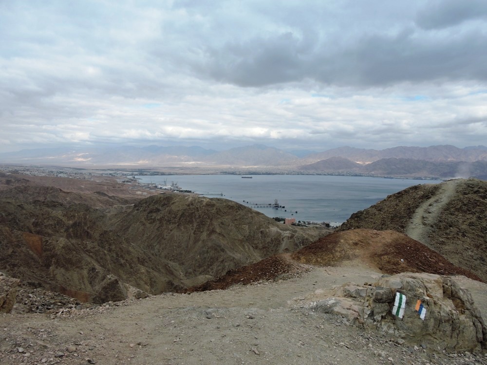 Вид на залив Эйлата с горы Цфахот