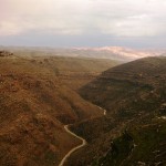 Ущелье Ткоа, вид в сторону Мертвого моря