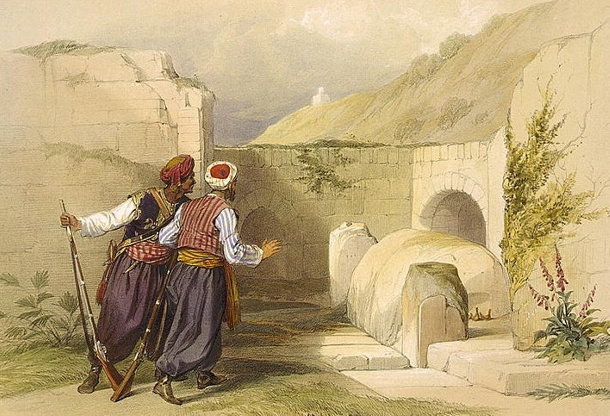 Могила Йосефа в Шхеме, 1839 г. Давид Робертс